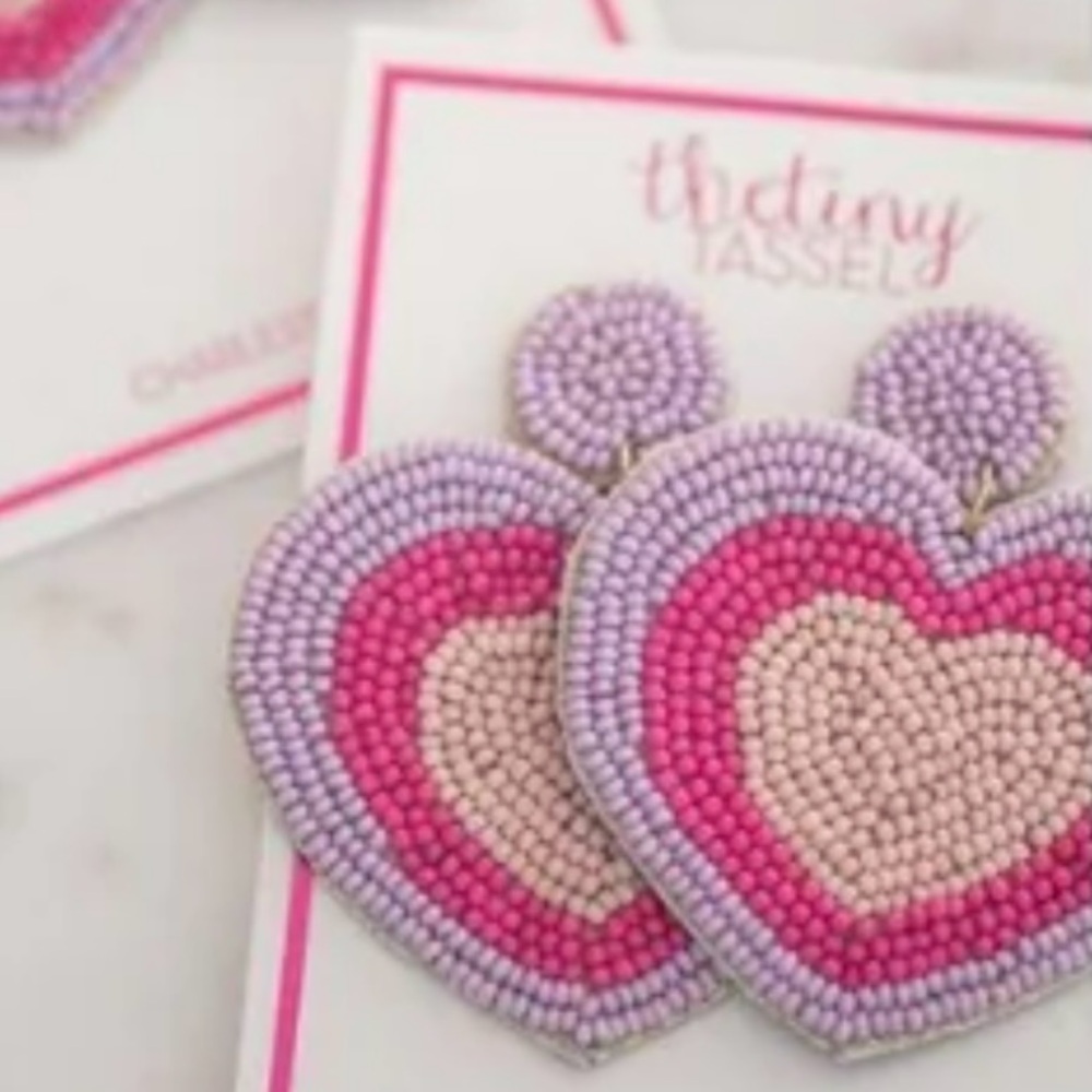 The Ashby Heart Earring by The Tiny Tassel